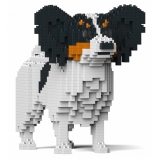 Jekca - Papillon Dog 01S-M01 - Lego - Scultura - Costruzione - 4D - Animali di Mattoncini - Toys
