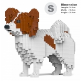 Jekca - Papillon Dog 01S-M02 - Lego - Sculpture - Construction - 4D - Brick Animals - Toys