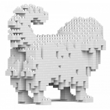 Jekca - Pekingese 01S - Lego - Sculpture - Construction - 4D - Brick Animals - Toys