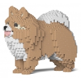 Jekca - Pomeranian 02S-M01 - Lego - Sculpture - Construction - 4D - Brick Animals - Toys