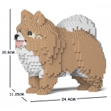 Jekca - Pomeranian 02S-M01 - Lego - Sculpture - Construction - 4D - Brick Animals - Toys