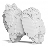 Jekca - Pomeranian 02S-M02 - Lego - Sculpture - Construction - 4D - Brick Animals - Toys