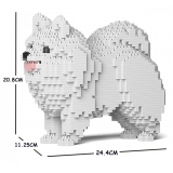Jekca - Pomeranian 02S-M02 - Lego - Sculpture - Construction - 4D - Brick Animals - Toys