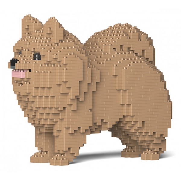 Jekca - Pomeranian 02S-M04 - Lego - Scultura - Costruzione - 4D - Animali di Mattoncini - Toys