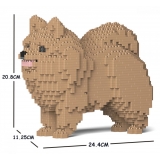 Jekca - Pomeranian 02S-M04 - Lego - Sculpture - Construction - 4D - Brick Animals - Toys