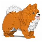 Jekca - Pomeranian 02S-M05 - Lego - Sculpture - Construction - 4D - Brick Animals - Toys