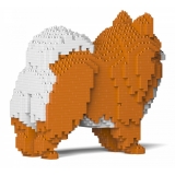 Jekca - Pomeranian 02S-M05 - Lego - Sculpture - Construction - 4D - Brick Animals - Toys