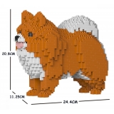 Jekca - Pomeranian 02S-M05 - Lego - Sculpture - Construction - 4D - Brick Animals - Toys
