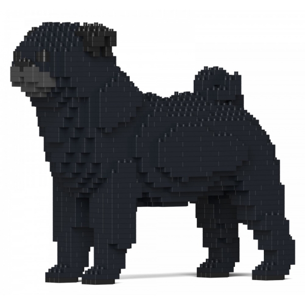 Jekca - Pug 01S-M02 - Lego - Scultura - Costruzione - 4D - Animali di Mattoncini - Toys