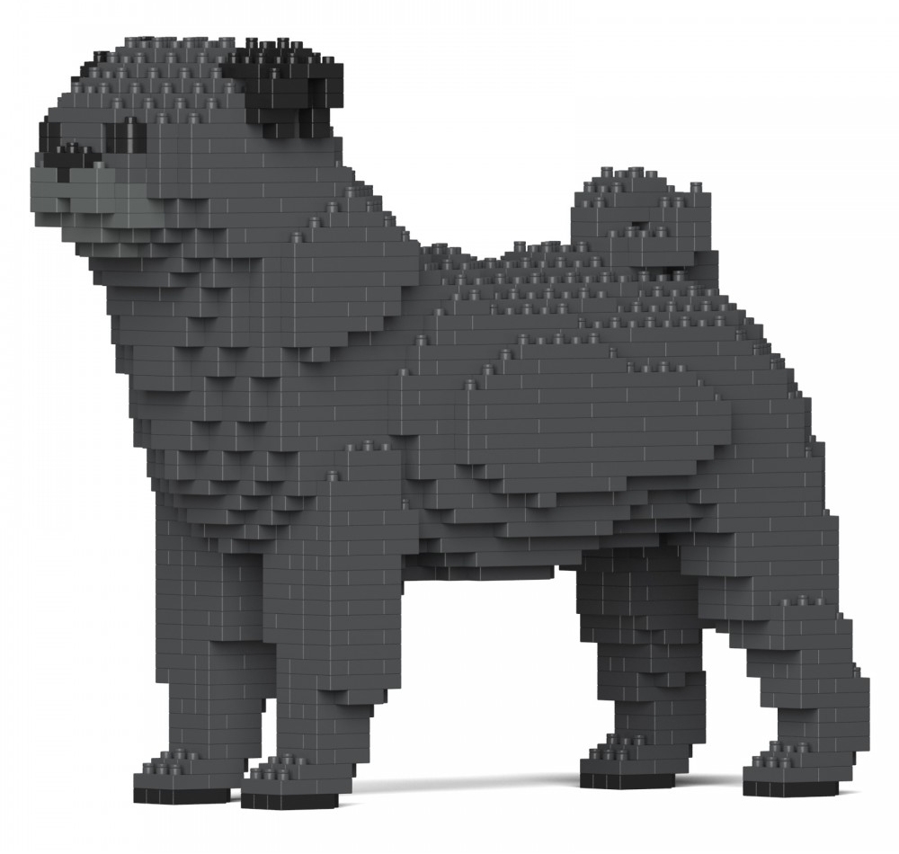 Jekca - Pug 01S-M04 - Lego - Sculpture - Construction - 4D - Brick Animals  - Toys - Avvenice