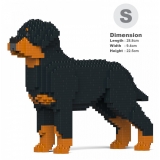 Jekca - Rottweiler 02S - Lego - Sculpture - Construction - 4D - Brick Animals - Toys