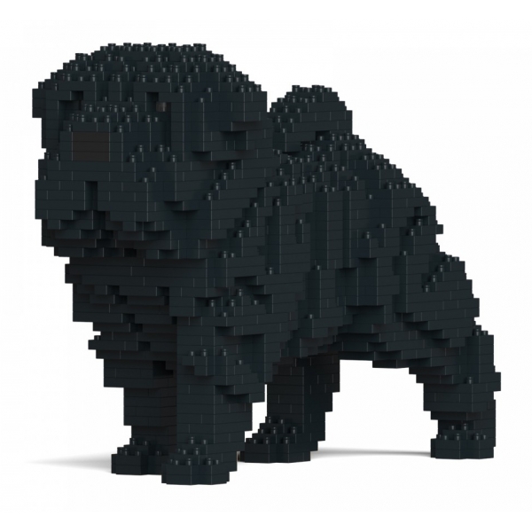 Jekca - Shar Pei 01S-M02 - Lego - Scultura - Costruzione - 4D - Animali di Mattoncini - Toys