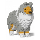 Jekca - Shetland Sheepdog 01S-M01 - Lego - Sculpture - Construction - 4D - Brick Animals - Toys