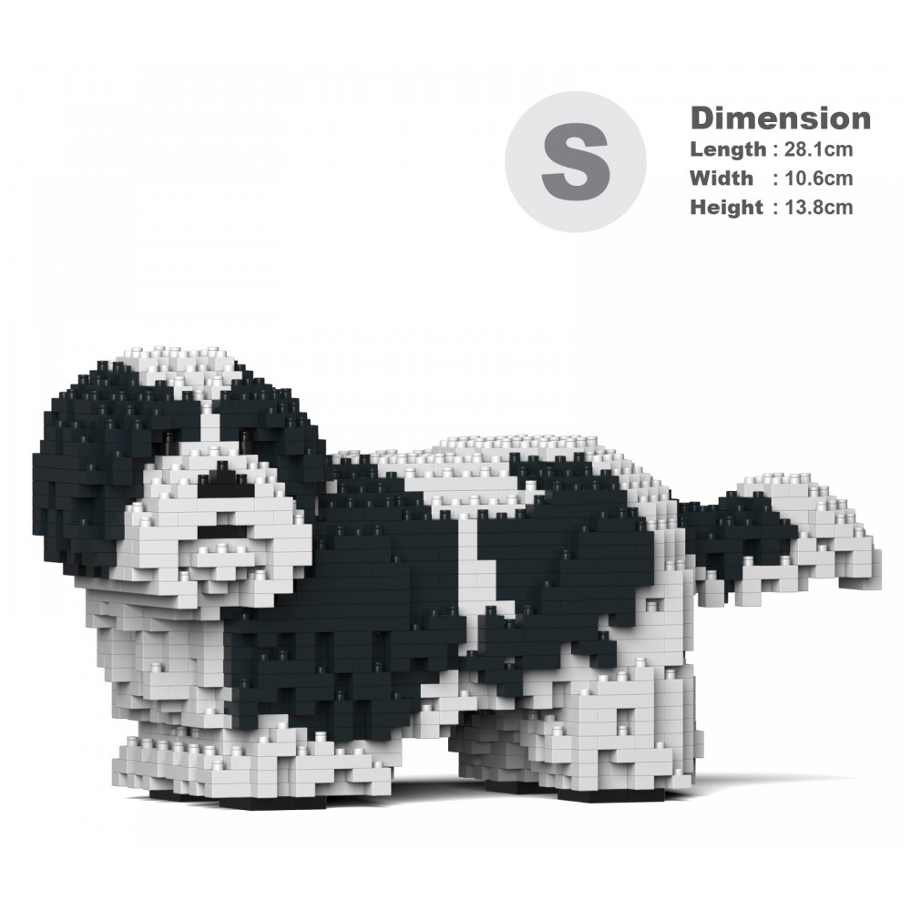 Jekca - Dachshund 02S-M02 - Lego - Sculpture - Construction - 4D
