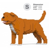 Jekca - Staffordshire Bull Terrier 01S-M01 - Lego - Scultura - Costruzione - 4D - Animali di Mattoncini - Toys