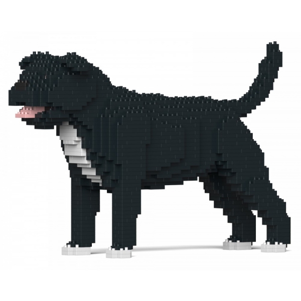 Jekca - Staffordshire Bull Terrier 01S-M02 - Lego - Scultura - Costruzione - 4D - Animali di Mattoncini - Toys
