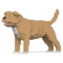Jekca - Staffordshire Bull Terrier 01S-M03 - Lego - Scultura - Costruzione - 4D - Animali di Mattoncini - Toys