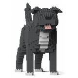Jekca - Staffordshire Bull Terrier 01S-M04 - Lego - Scultura - Costruzione - 4D - Animali di Mattoncini - Toys