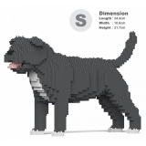 Jekca - Staffordshire Bull Terrier 01S-M04 - Lego - Sculpture - Construction - 4D - Brick Animals - Toys