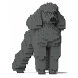 Jekca - Standard Poodle 01S-M03 - Lego - Sculpture - Construction - 4D - Brick Animals - Toys