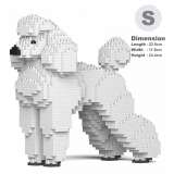Jekca - Standard Poodle 01S-S01 - Lego - Scultura - Costruzione - 4D - Animali di Mattoncini - Toys
