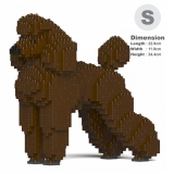 Jekca - Standard Poodle 01S-S11 - Lego - Sculpture - Construction - 4D - Brick Animals - Toys