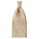 Viola Milano - Roman Maillon Selftipped Italian Silk Tie - Yellow - Handmade in Italy - Luxury Exclusive Collection