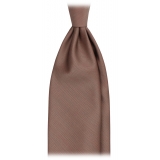 Viola Milano - Solaro Woven Selftipped Tie - Sand Tone - Handmade in Italy - Luxury Exclusive Collection