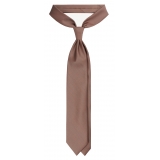 Viola Milano - Solaro Woven Selftipped Tie - Sand Tone - Handmade in Italy - Luxury Exclusive Collection