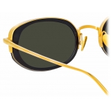 Linda Farrow - Occhiali da Sole Rosie Oval in Nero - LFL1142C1SUN - Linda Farrow Eyewear