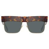 Linda Farrow - Rosalie Oversized Sunglasses in Tortoiseshell - LFL1284C2SUN - Linda Farrow Eyewear