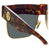 Linda Farrow - Rosalie Oversized Sunglasses in Tortoiseshell - LFL1284C2SUN - Linda Farrow Eyewear