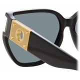 Linda Farrow - Sabine Oversized Sunglasses in Black - LFL1298C1SUN - Linda Farrow Eyewear