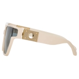 Linda Farrow - Sabine Oversized Sunglasses in Cream - LFL1298C3SUN - Linda Farrow Eyewear