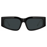 Linda Farrow - Senna Cat Eye Sunglasses in Black - LFL1351C1SUN - Linda Farrow Eyewear