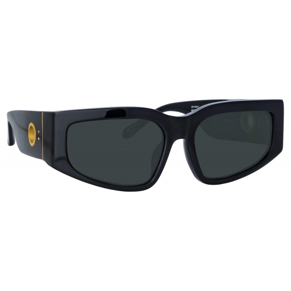 Linda Farrow - Senna Cat Eye Sunglasses in Black (Men’s) - LFL1351C1SUN - Linda Farrow Eyewear