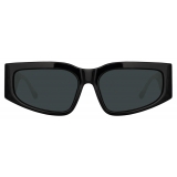 Linda Farrow - Senna Cat Eye Sunglasses in Black (Men’s) - LFL1351C1SUN - Linda Farrow Eyewear