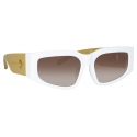 Linda Farrow - Senna Cat Eye Sunglasses in Tortoiseshell - LFL1351C2SUN - Linda Farrow Eyewear