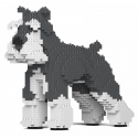 Jekca - Standard Schnauzer 01S-M01 - Lego - Sculpture - Construction - 4D - Brick Animals - Toys