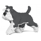 Jekca - Standard Schnauzer 03S-M01 - Lego - Sculpture - Construction - 4D - Brick Animals - Toys