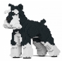 Jekca - Standard Schnauzer 01S-M02b - Lego - Sculpture - Construction - 4D - Brick Animals - Toys