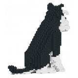 Jekca - Standard Schnauzer 04S-M02 - Lego - Sculpture - Construction - 4D - Brick Animals - Toys