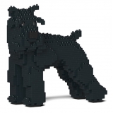 Jekca - Standard Schnauzer 02S-M03 - Lego - Sculpture - Construction - 4D - Brick Animals - Toys