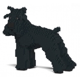 Jekca - Standard Schnauzer 02S-M03 - Lego - Sculpture - Construction - 4D - Brick Animals - Toys