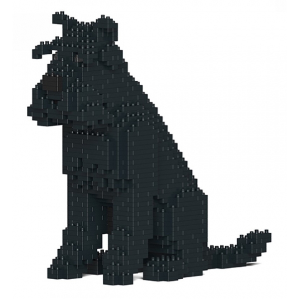 Jekca - Standard Schnauzer 04S-M03 - Lego - Sculpture - Construction - 4D - Brick Animals - Toys