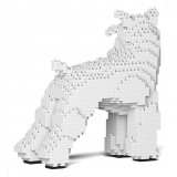 Jekca - Standard Schnauzer 02S-S01 - Lego - Sculpture - Construction - 4D - Brick Animals - Toys