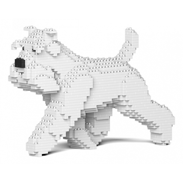 Jekca - Standard Schnauzer 03S-S01 - Lego - Scultura - Costruzione - 4D - Animali di Mattoncini - Toys
