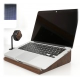 Woodcessories - Noce / MacBook Lift Ergonomico in Legno - MacBook - Eco Stand - Supporto MacBook in Legno