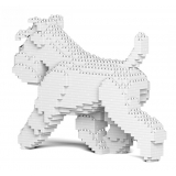 Jekca - Standard Schnauzer 03S-S01 - Lego - Scultura - Costruzione - 4D - Animali di Mattoncini - Toys