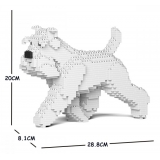 Jekca - Standard Schnauzer 03S-S01 - Lego - Sculpture - Construction - 4D - Brick Animals - Toys